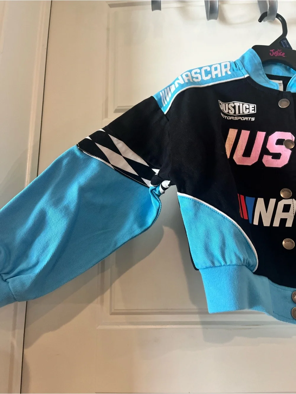 Justice Girl's NASCAR X Justice Collab Racing Jacket Size XS, S